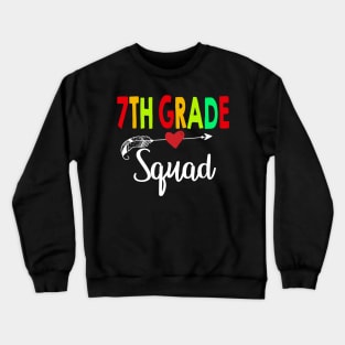4th Grade Squad Teacher Back To School Crewneck Sweatshirt